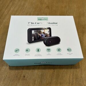 Tiny Traveler 5" In-Car Baby Monitor - Black